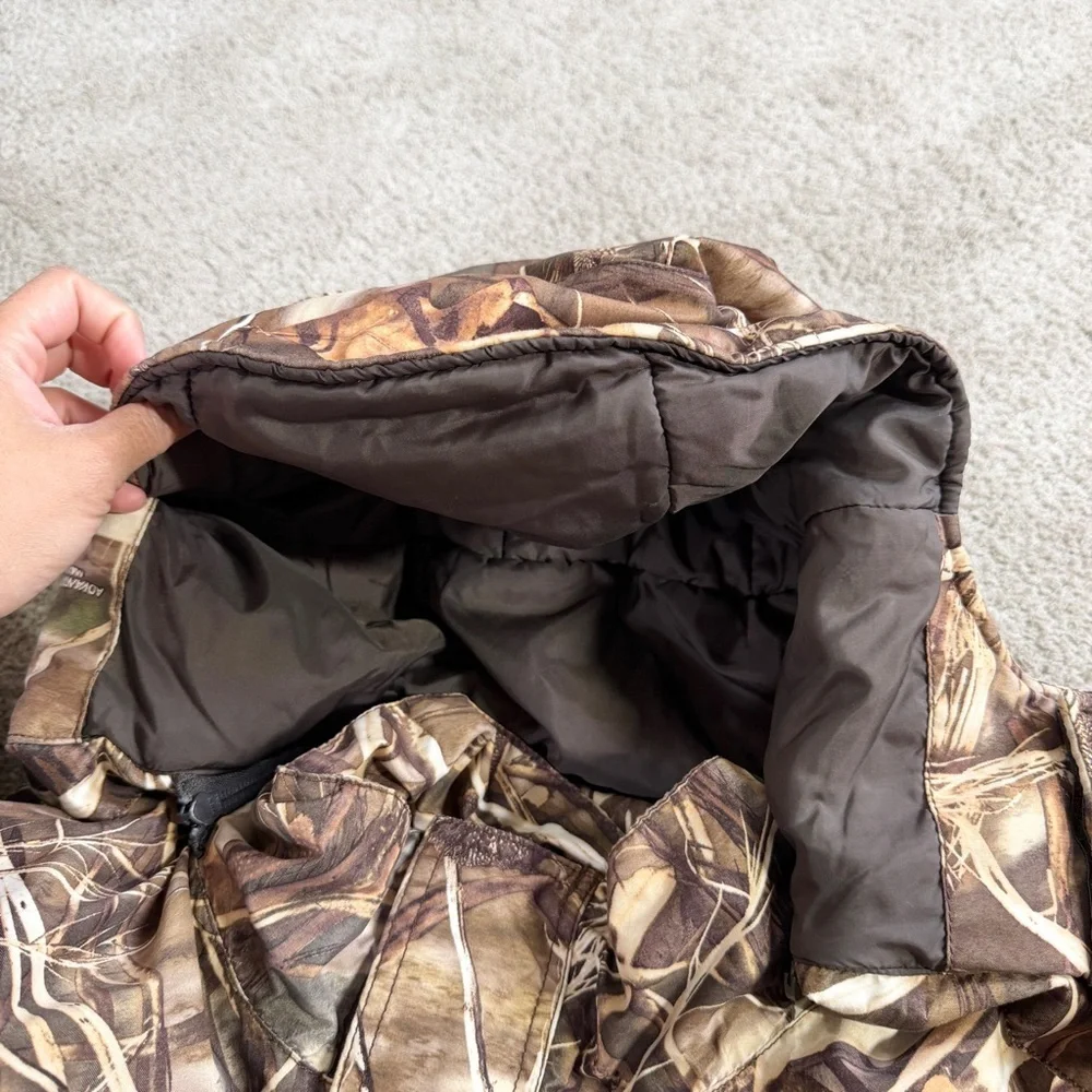 Cabela’s Men’s Dry-Plus Camouflage Full Zip Jacket Hunting Shooting Outdoor L